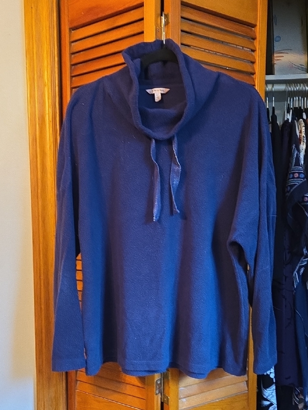 La Vie En Rose Royal Blue Turtleneck Sweater for Men